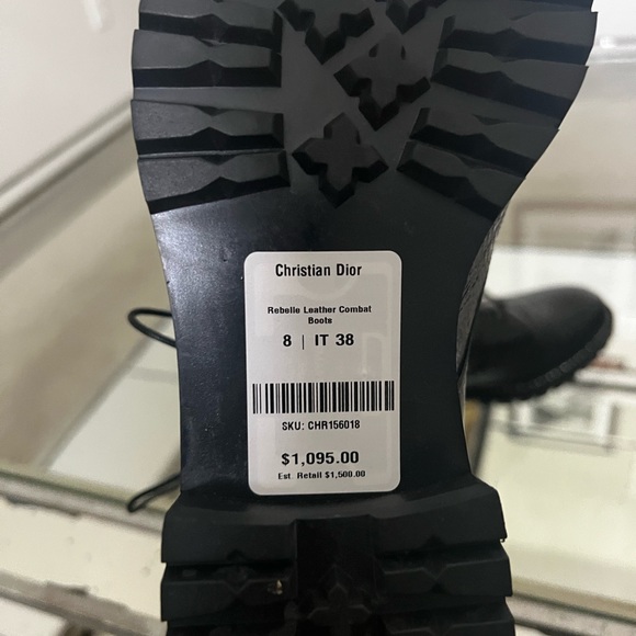 Dior Rebelle Lambskin Combat Boot - Picture 2 of 11